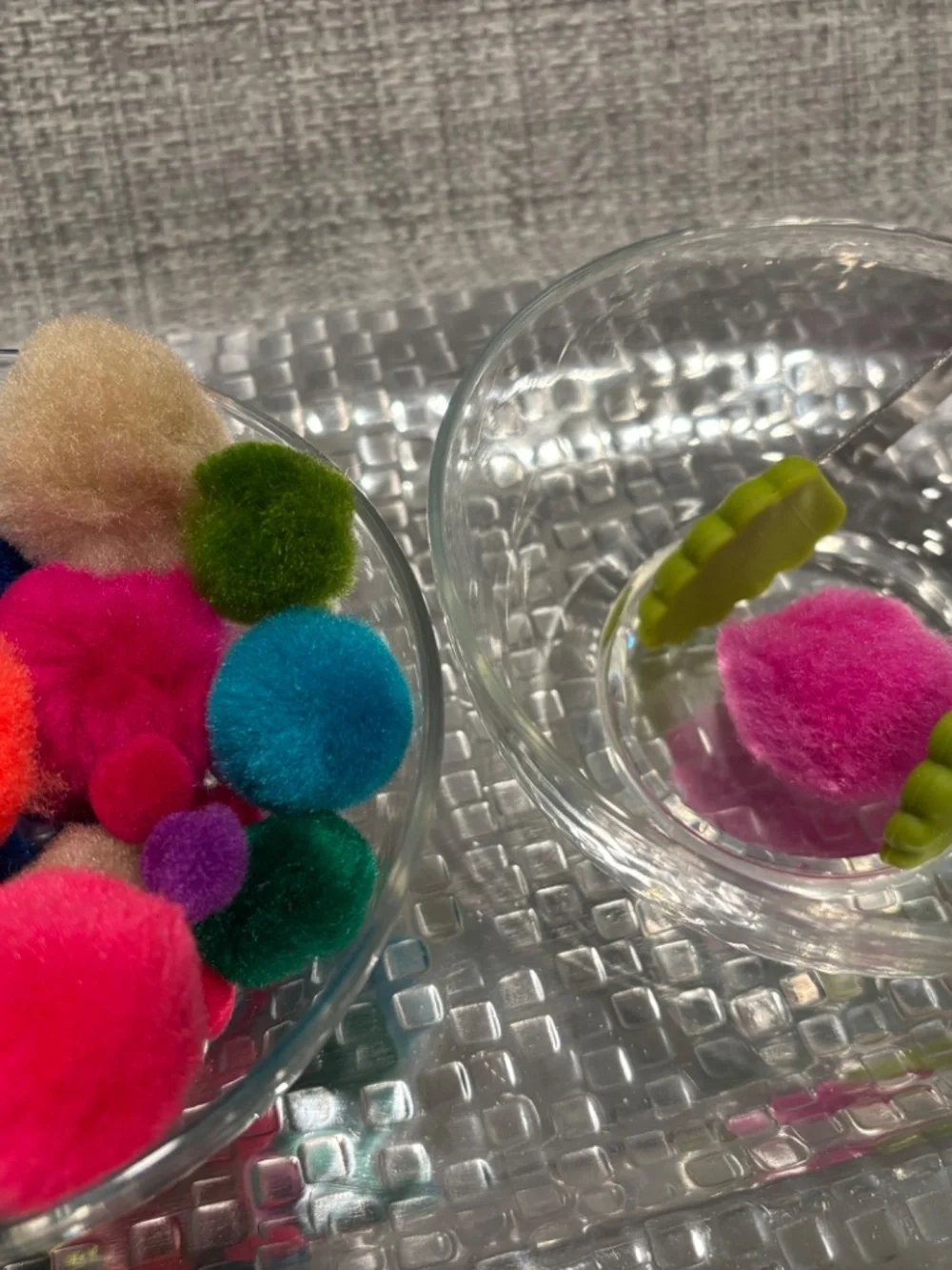 practical life tonging 1:1 transfer fine motor activity by idlewild montessori